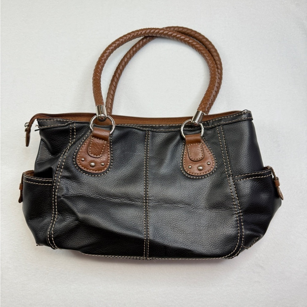 Relic Black and Brown Shoulder Bag with Double Handles - Picture 2 of 5